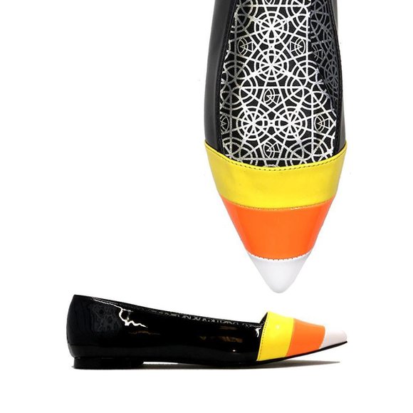 Strange Cvlt Shoes - *LAST CHANCE* Strange Cvlt Candy Corn Flat - BNIB